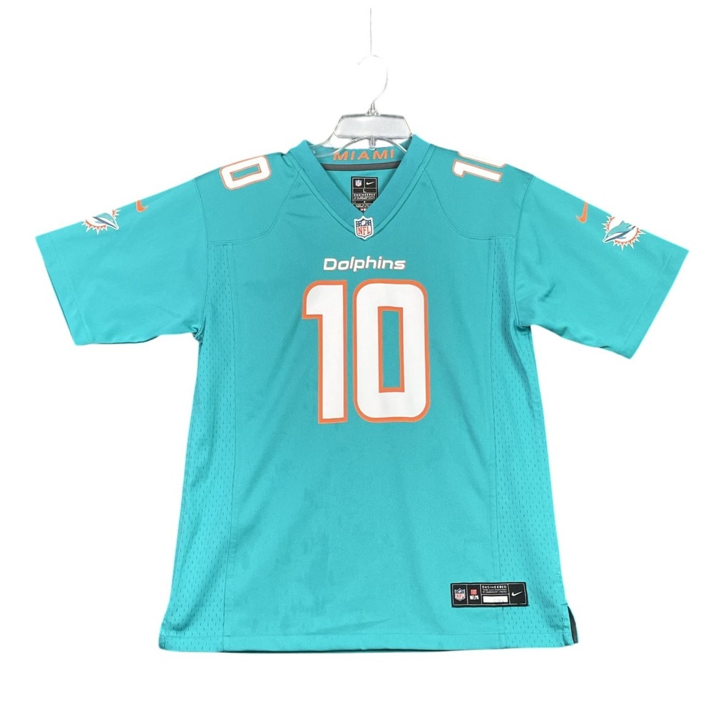 Miami Dolphins Jersey Mens Large Aqua Tyreek Hill's #10 Nike NFL Football Sports
